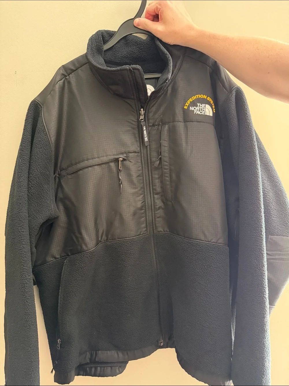 The North Face Black Men's Fleece-Tech Hybrid Jacket